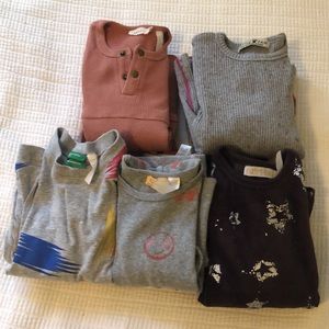 Toddler girls fancy pajama bundle of 5 sets